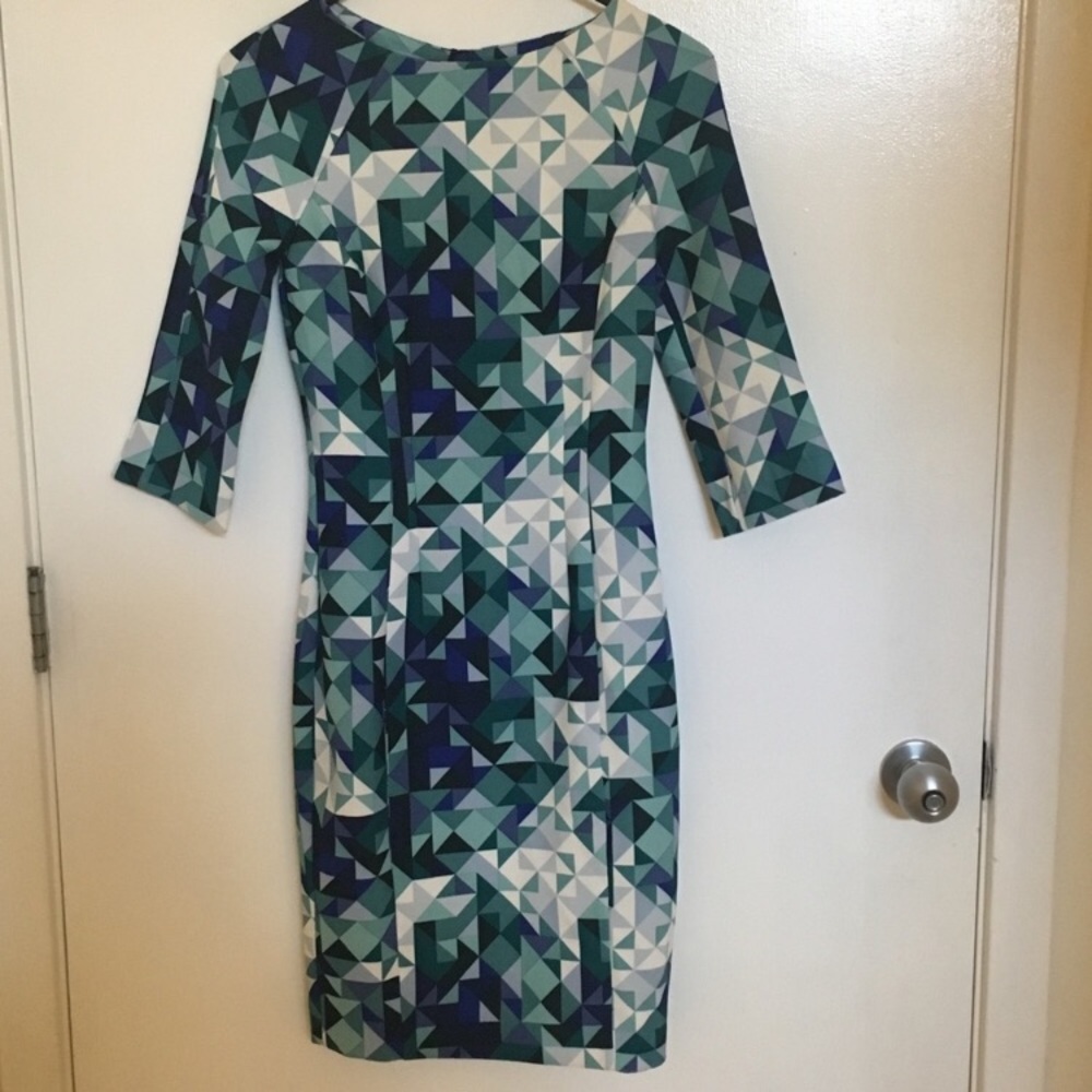 NWT H&M Bright Geometric Print Dress
